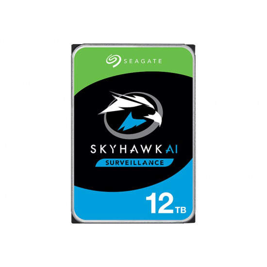 SEAGATE Surveillance AI Skyhawk 12TB HDD SATA 6Gb/s 256MB cache 8.9cm 3.5inch CMR Helium BLK