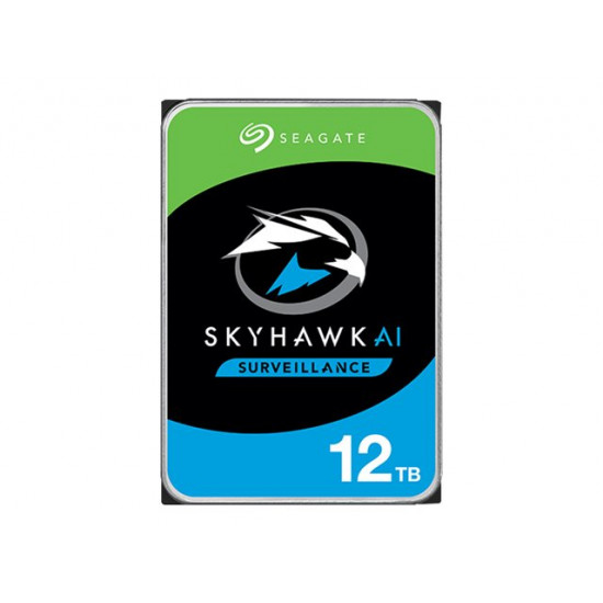 SEAGATE Surveillance AI Skyhawk 12TB HDD SATA 6Gb/s 256MB cache 8.9cm 3.5inch CMR Helium BLK