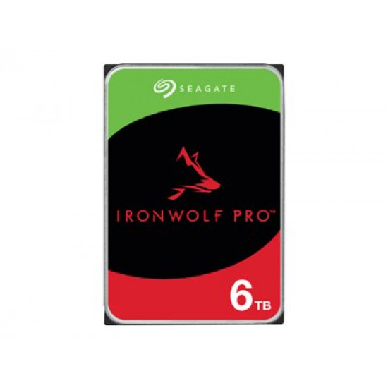 SEAGATE Ironwolf PRO Enterprise NAS HDD 6TB 7200rpm 6Gb/s SATA 256MB cache 8.9cm 3.5inch 24x7 for NAS & RAID Rackmount systems BLK