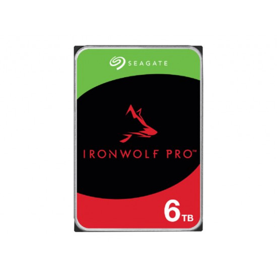 SEAGATE Ironwolf PRO Enterprise NAS HDD 6TB 7200rpm 6Gb/s SATA 256MB cache 8.9cm 3.5inch 24x7 for NAS & RAID Rackmount systems BLK