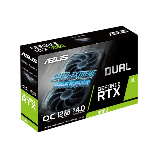 ASUS DUAL RTX3060 OC 12GB GDDR6 PCIe 4.0 HDMI 2.1 3xDP 1.4a V2