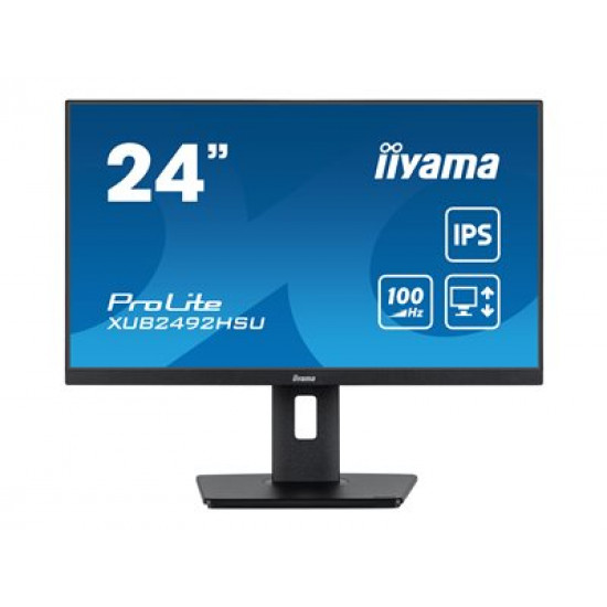 IIYAMA XUB2492HSU-B6 23.8inch IPS FHD 16:9 250cd/m2 0.4ms HDMI DP 4xUSB Hub