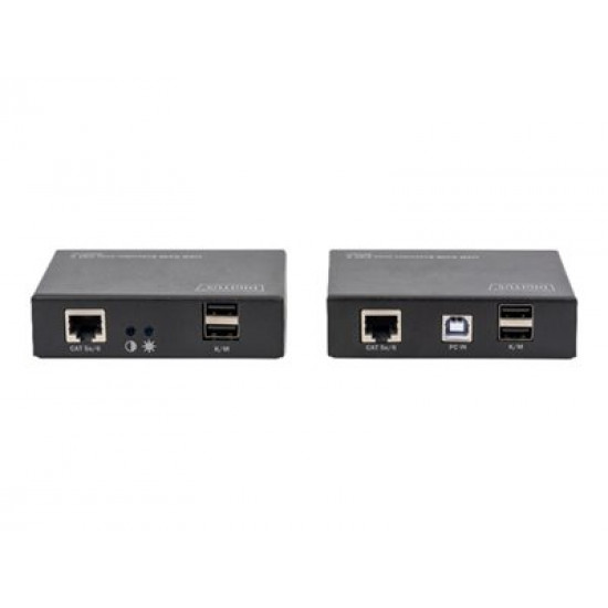 DIGITUS DS-51201 KVM Extender USB 1 Local + 1 Remote User up to 200M CAT5 UTP resolution 1920x1080 at 60Hz