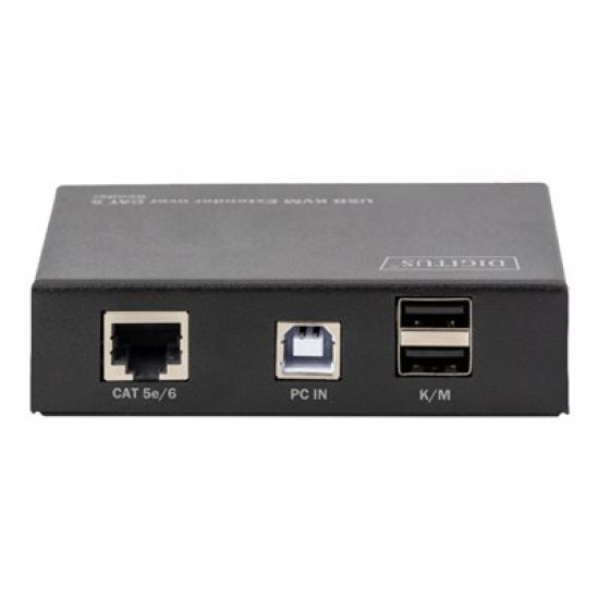 DIGITUS DS-51201 KVM Extender USB 1 Local + 1 Remote User up to 200M CAT5 UTP resolution 1920x1080 at 60Hz