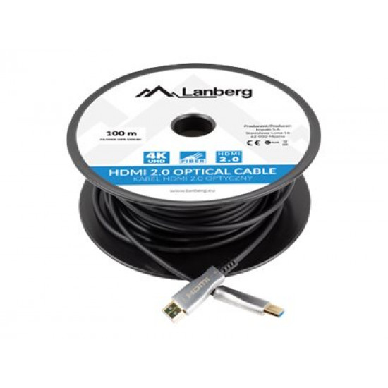 LANBERG HDMI v2.0 M/M cable 100m optical AOC black