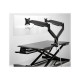 KENSINGTON One-Touch Height Adjustable Dual Monitor Arm - Black