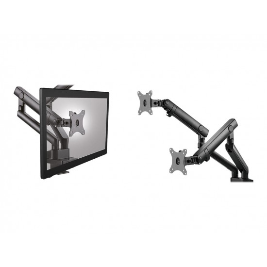 ICYBOX IB-MS314-T Monitor stand with table support for two monitors up to 32inch