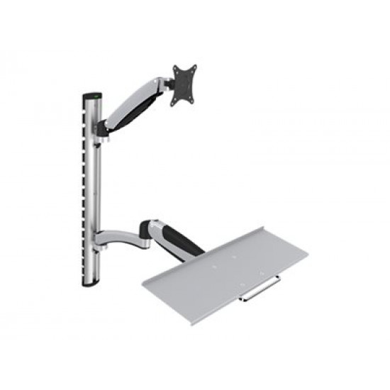 DIGITUS monitor and keyboards wall mounting up to 27Inch gas spring mount max. 8KG VESA 75x75mm 100x100mm