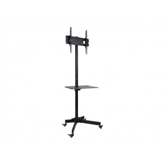 TECHLY 100730 Mobile stand for TV LCD/LED/Plasma 23-55 25kg VESA tilting with shelf