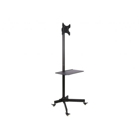 TECHLY 100723 Mobile stand for TV LCD/LED/Plasma 19-37 20kg VESA tilting with shelf