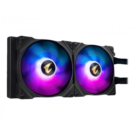 GIGABYTE AORUS WATERFORCE 280LIQUID CPU COOLER with ARGB display