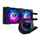 GIGABYTE AORUS WATERFORCE 280LIQUID CPU COOLER with ARGB display