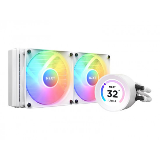 NZXT CPU water cooling Kraken Elite 240 RGB LCD White