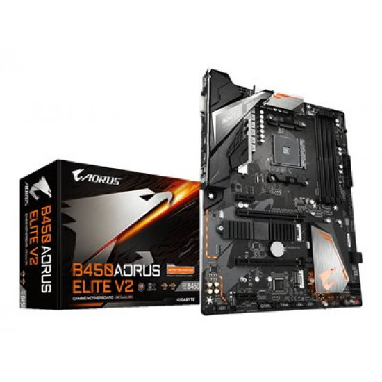 GIGABYTE B450 AORUS ELITE V2 AM4 DDR4 2xM.2 6xSATA ATX MB