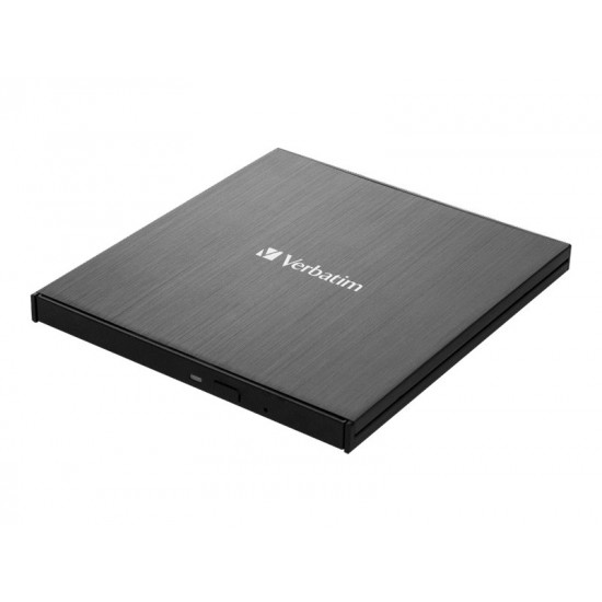 VERBATIM 43888 Verbatim Ultra HD 4K External Slimline Blu-ray Writer USB 3.1 with USB-C to A