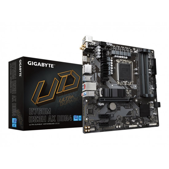 GIGABYTE B760M DS3H AX LGA1700 4xDDR4 4xSATA 2xM.2 2xDP 1xHDMI