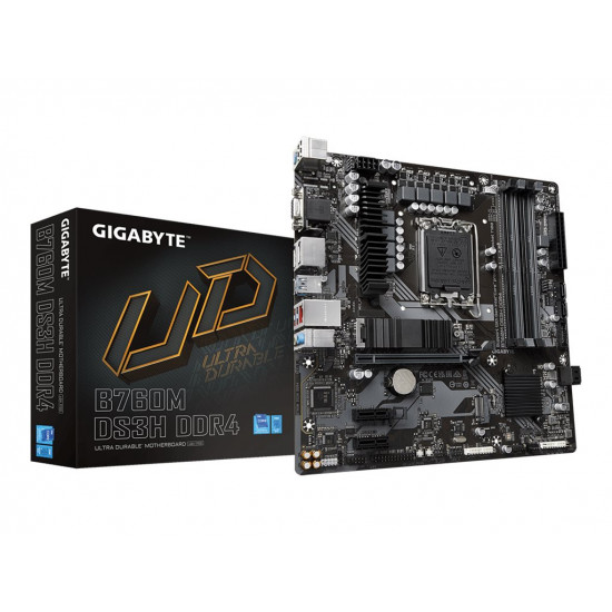 GIGABYTE B760M DS3H LGA1700 4xDDR5 4xSATA 2xM.2 mATX MB