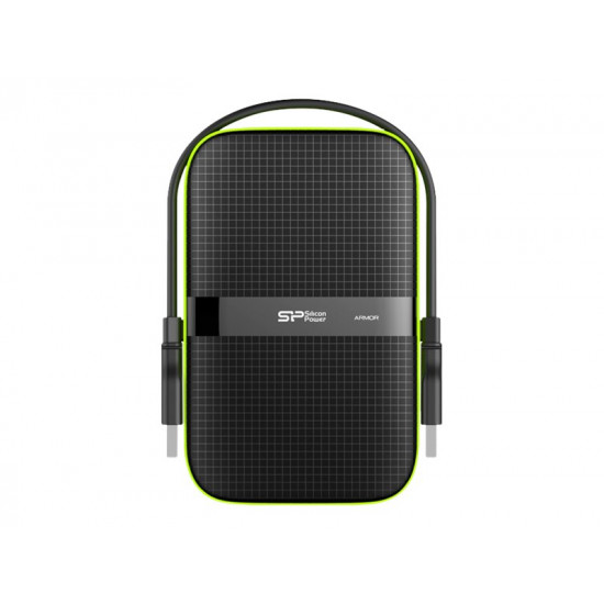 SILICONPOW SP050TBPHDA60S3K External HDD Silicon Power Armor A60 2.5 5TB USB 3.0, IPX4, Black