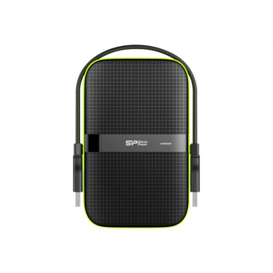 SILICONPOW SP050TBPHDA60S3K External HDD Silicon Power Armor A60 2.5 5TB USB 3.0, IPX4, Black