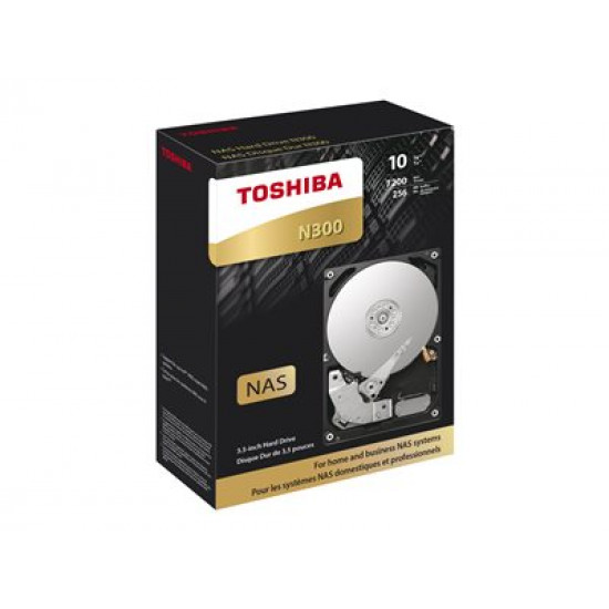 TOSHIBA N300 NAS Hard Drive 10TB 7200 rpm Buffer size 256MB 3.5inch