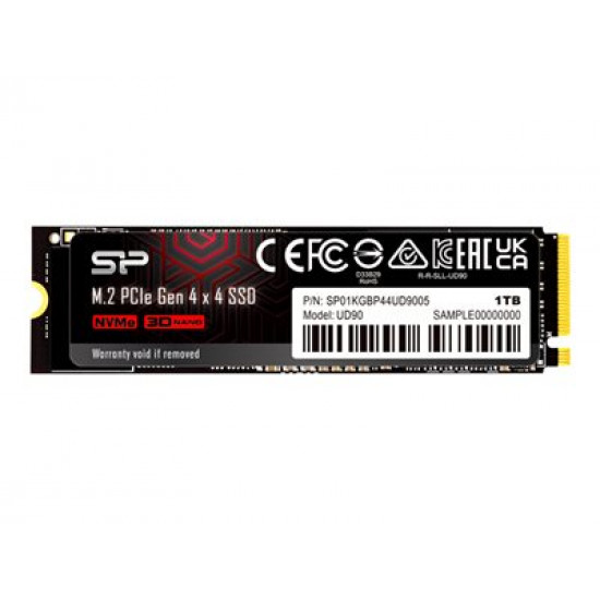 SILICON POWER M.2 2280 PCIe 1TB SSD UD90 Gen4x4 NVMe 4500/1950 MB/s