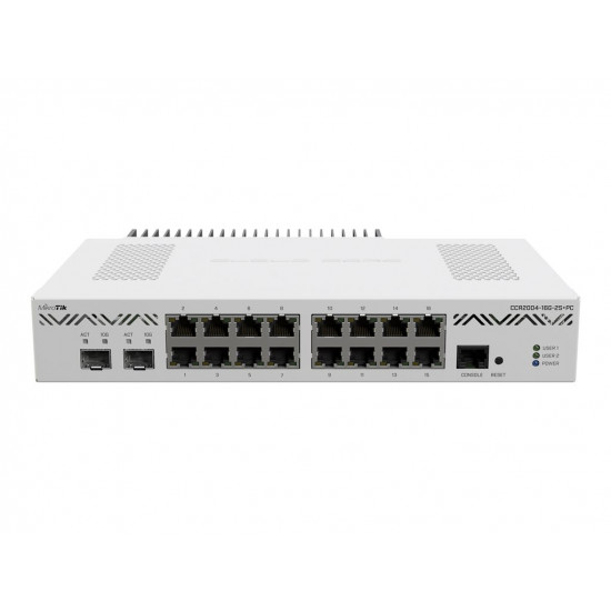 MIKROTIK CCR2004-16G-2S+RM Router 16x RJ45 1000Mb/s 2x SFP+