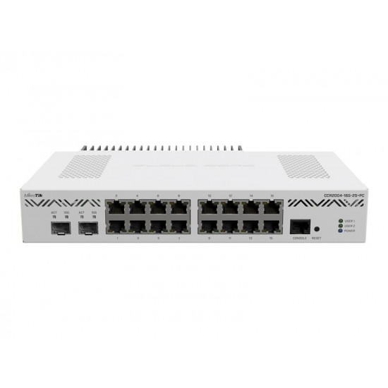 MIKROTIK CCR2004-16G-2S+RM Router 16x RJ45 1000Mb/s 2x SFP+