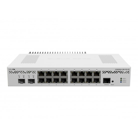 MIKROTIK CCR2004-16G-2S+RM Router 16x RJ45 1000Mb/s 2x SFP+