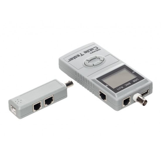 NETRACK 103-07 LCD network cable tester RJ45/RJ11/BNC/USB map test