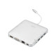 DIGITUS Universal Docking Station USB 3.1 Type C MicroSD SD/MMC VGA HDMI alumunium silver