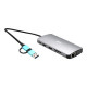 I-TEC USB-C Metal Nano Dock 2xHDMI 1xVGA 1xSD Cardreader 1xmicroSD Cardreader 1xGLAN 3xUSB 2.0 1xUSB 3.2 1xUSB-C3.2Data 1xUSB-C PD