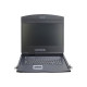 DIGITUS modularized 48.3cm 19inch TFT console with 8 port KVM US keyboard RAL 9005 black color