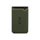 TRANSCEND 2TB StoreJet 25M3G USB 3.1 2.5 Rubber Case Anti-Shock Military Green Slim