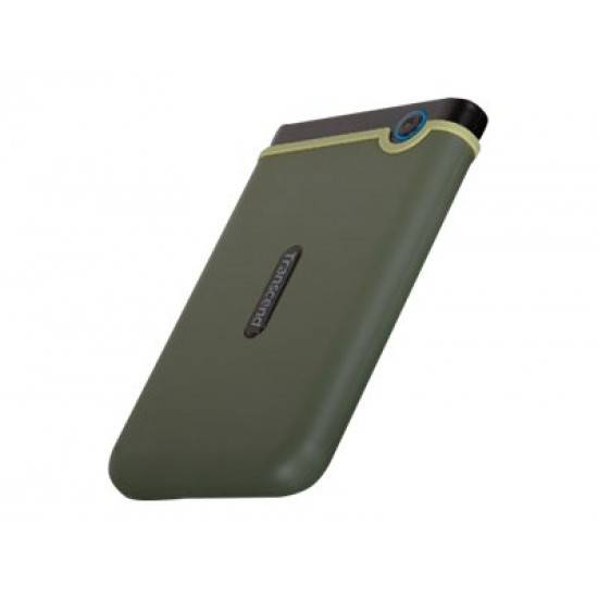 TRANSCEND 2TB StoreJet 25M3G USB 3.1 2.5 Rubber Case Anti-Shock Military Green Slim