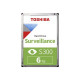 TOSHIBA S300 Video Surveillance HDD 6TB 3.5inch 5400rpm 256MB 24/7 SMR Warr 3yr BULK