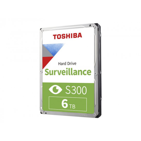 TOSHIBA S300 Video Surveillance HDD 6TB 3.5inch 5400rpm 256MB 24/7 SMR Warr 3yr BULK