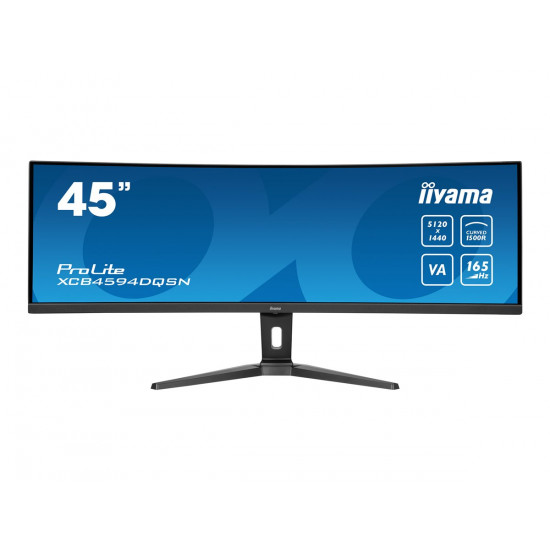 IIYAMA XCB4594DQSN-B1 44.5inch ETE VA DQHD 165Hz 450cd/m2 0.8ms MPRT Speakers USB-C Dock DP 2xHDMI KVM 3xUSB3.2 13cm Height Adj.