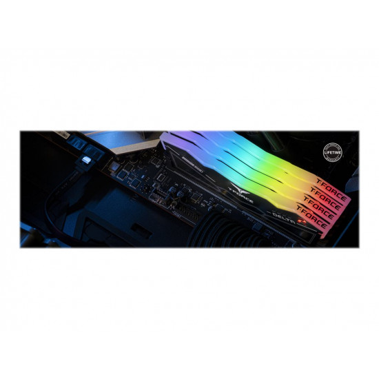 TEAMGROUP T-Force Delta RGB DDR5 32GB 2x16GB 6200MHz CL38 1.25V DIMM