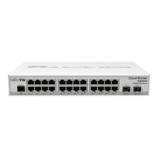 MIKROTIK CRS326-24G-2S+IN 24xGig LAN 2xSFP+ Dual boot Desktop case managed switch