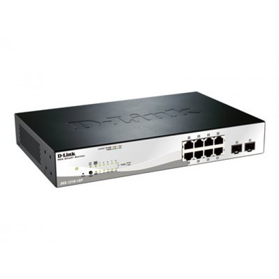 D-LINK 10-Port Layer2 PoE Smart Managed Gigabit Switch dlink green 3.0 8x 10/100/1000Mbit/s TP RJ-45 PoE Port 802.3af/at