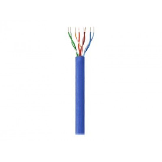 TECHLY 025619 TechlyPro UTP Cat6 bulk cable 4x2 solid CCA 305m box blue