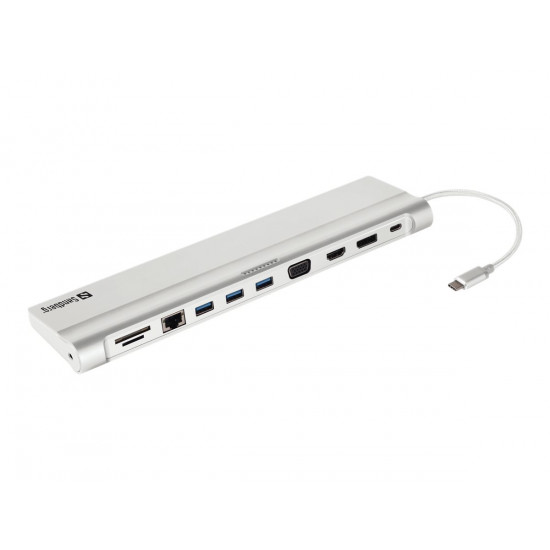 SANDBERG USB-C Docking Station HDMI DP VGA SD USB USB-C