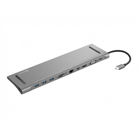 SANDBERG USB-C Docking Station HDMI DP VGA SD USB USB-C