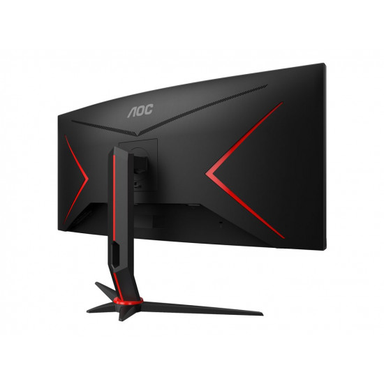 AOC CU34G2XP/BK 34inch 3440x1440 VA 180hz High adjustable Stand HDR400 Freesync Premium USB HUB 4x3.0 2xDP 2xHDMI