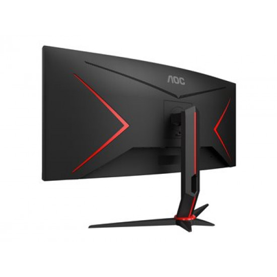 AOC CU34G2XP/BK 34inch 3440x1440 VA 180hz High adjustable Stand HDR400 Freesync Premium USB HUB 4x3.0 2xDP 2xHDMI