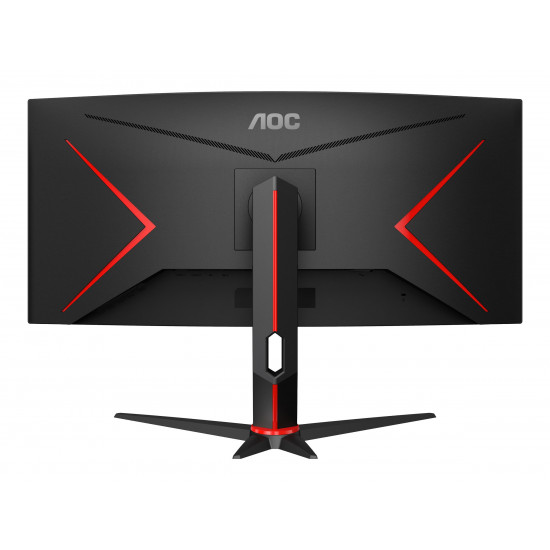 AOC CU34G2XP/BK 34inch 3440x1440 VA 180hz High adjustable Stand HDR400 Freesync Premium USB HUB 4x3.0 2xDP 2xHDMI