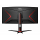 AOC CU34G2XP/BK 34inch 3440x1440 VA 180hz High adjustable Stand HDR400 Freesync Premium USB HUB 4x3.0 2xDP 2xHDMI