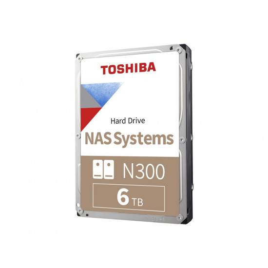 TOSHIBA N300 NAS Hard Drive 6TB SATA 3.5inch 7200rpm 256MB Retail