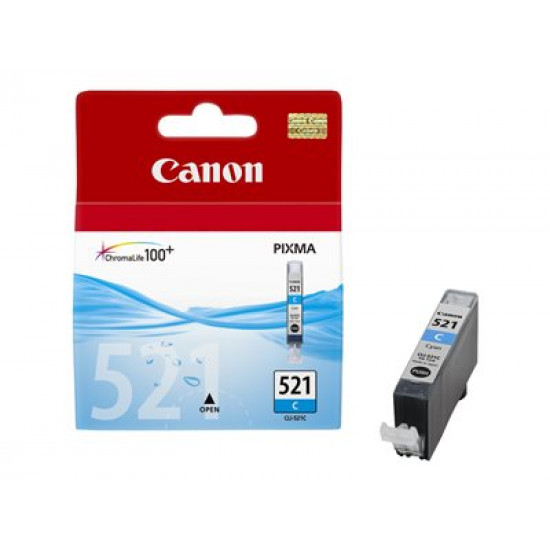 CANON 1LB CLI-521C ink cartridge cyan standard capacity 9ml 505 pages 1-pack