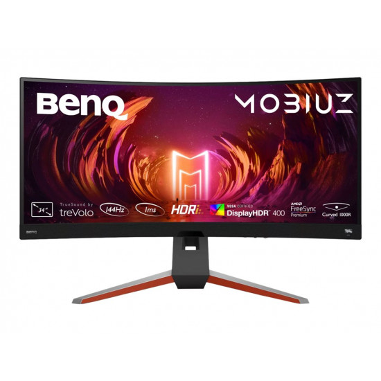 BENQ MOBIUZ EX3410R 34inch LED 3440x1440 21:9 400cd/m2 1ms 2xHDMI 1xDP Grey height adj.